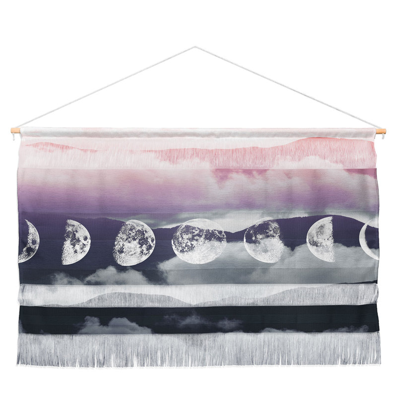 Suspension murale moontime par emanuela carratoni pastel, H 32 po x l 47 po x P 0,13 po