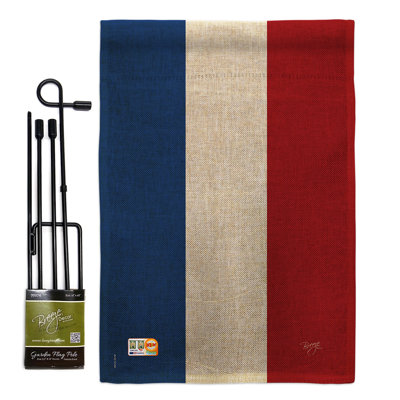 Double Sided 18.5'' H x 13'' W Polyester Flag Set