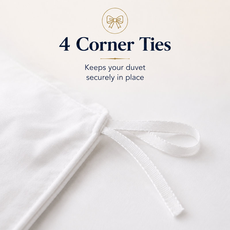 Bedding, White & Natural, Double Bed (200 x 220 cm)