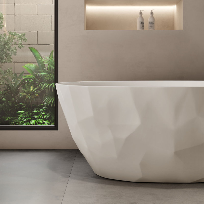 Baignoire autoportante blanche 59 po Owen