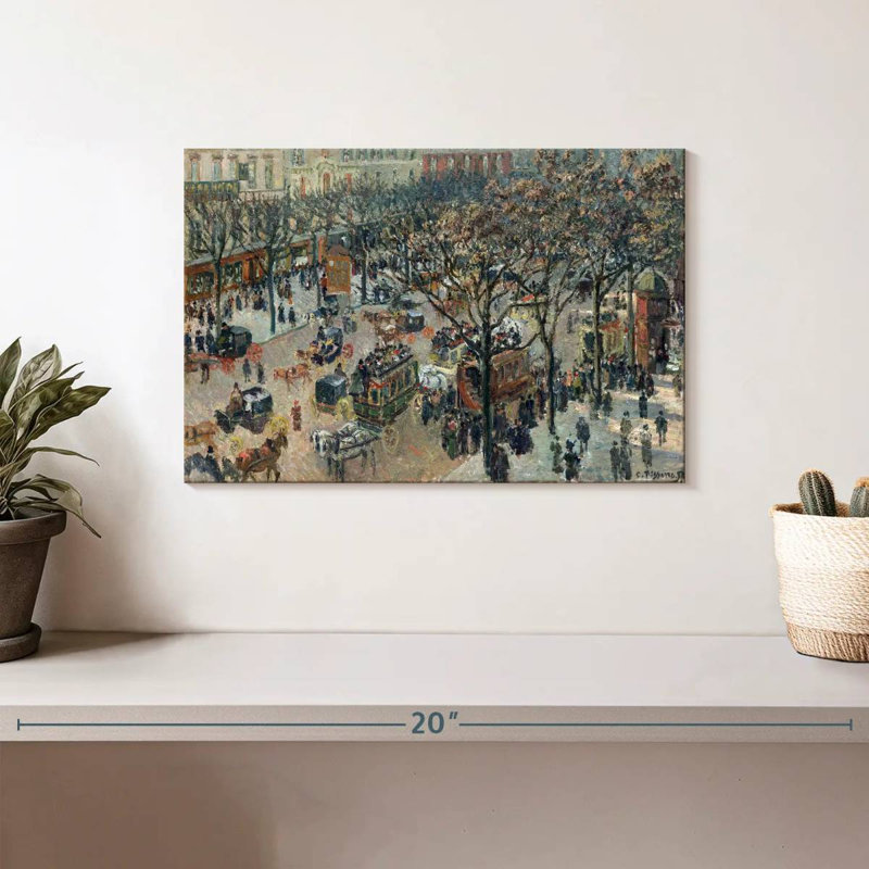 Sireci Boulevard Des Italiens Morning Sunlight 1897, 8" H x 12" W