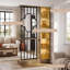 71" Tall Room Divider with Shelves