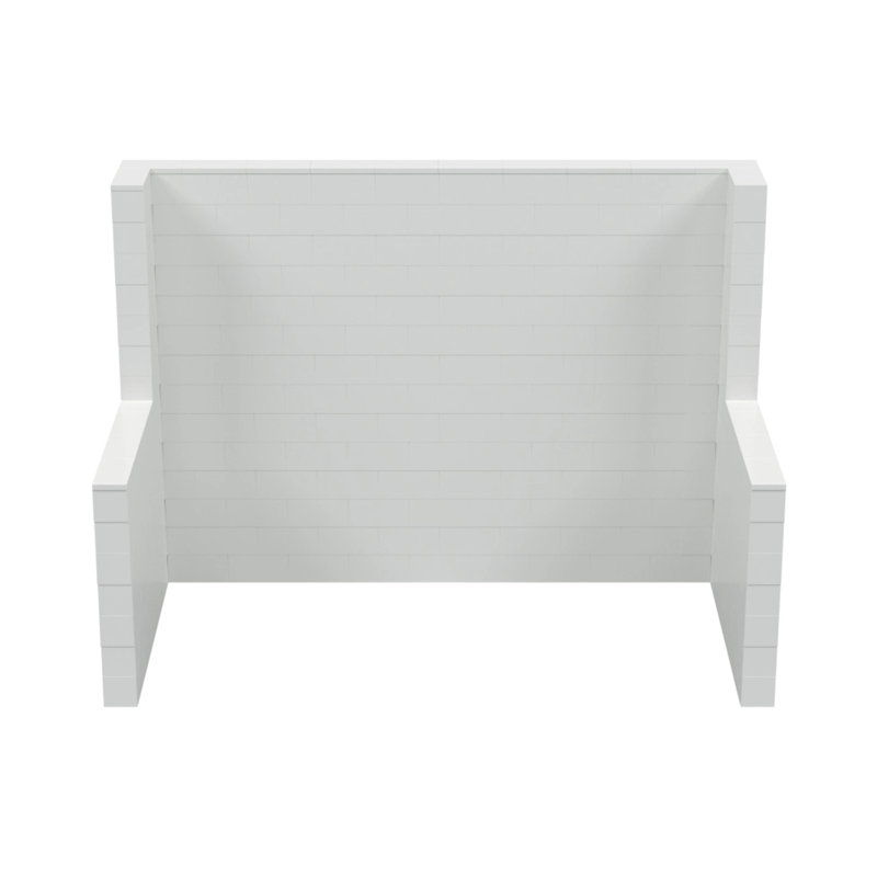 Ensemble de kiosque pour salon Everblock, H 84 po x l 120 po x P 60 po, Blanc