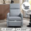 Fauteuil inclinable manuel berçant moderne pivotant de 25,6 po de largeur avec poches latérales pour petits espaces-678749944