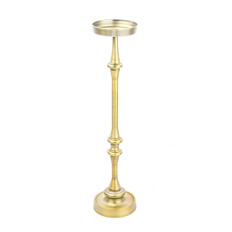 Table d'appoint Newridge Home Goods Martini au fini argent brossé, ensemble de deux, Laiton