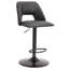 Tabouret à hauteur réglable moderne en similicuir et métal, ensemble de 2-1406139992