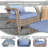 Outsunny Patio Wicker Adirondack Chair with Ottoman-1841255035