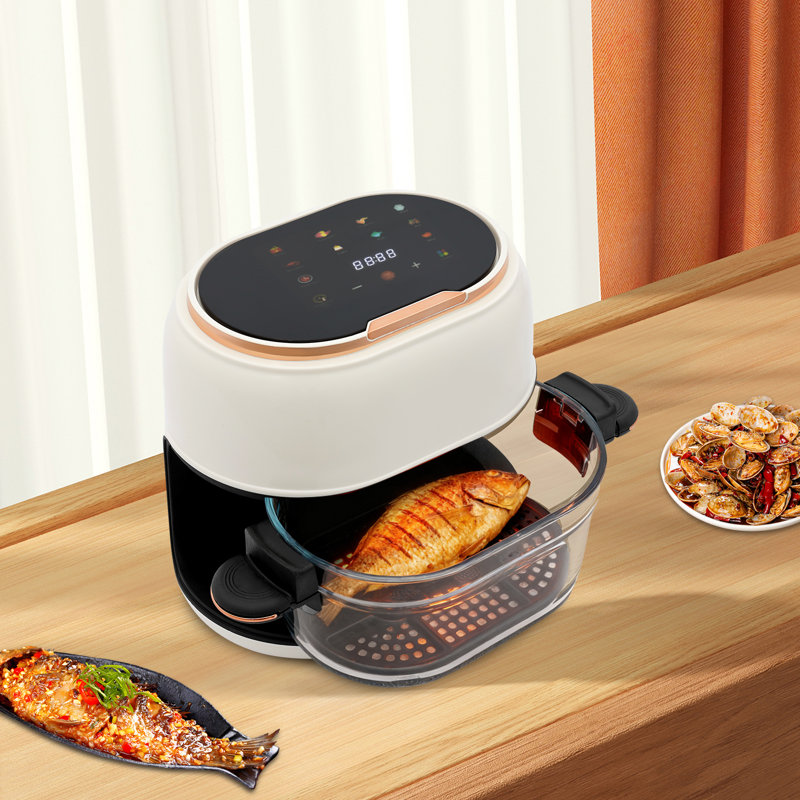 4QT Air Fryer With Large Capacity And Digital Touch Screen, LED Display With 120 Minute Timer & 24H Delay Start, 9 Preset Modes For Family