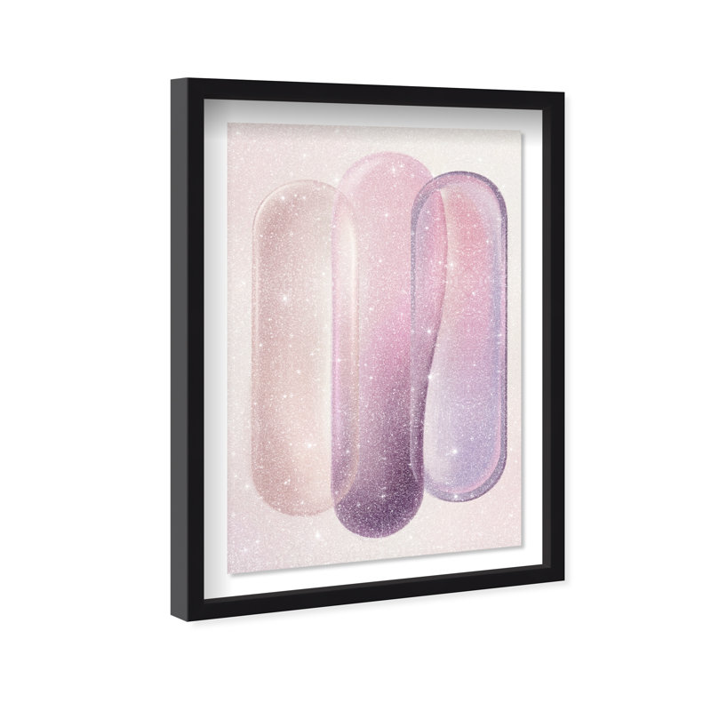 Berry Layers Print by Oliver Gal, 16.5"H x 11.5"W, Black Shadowbox