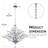 Darcey 12 - Light 33"W Dimmable Black/Gold/Chrome Empire Chandelier For Living Room Or Dining Room-1269886233