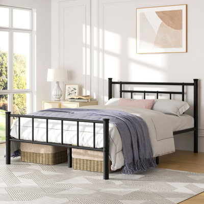 Uliano Metal Platform Bed