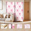 Paravent 4 panneaux à cloison pliable Royal Pink Bows-1677756582-1677756576