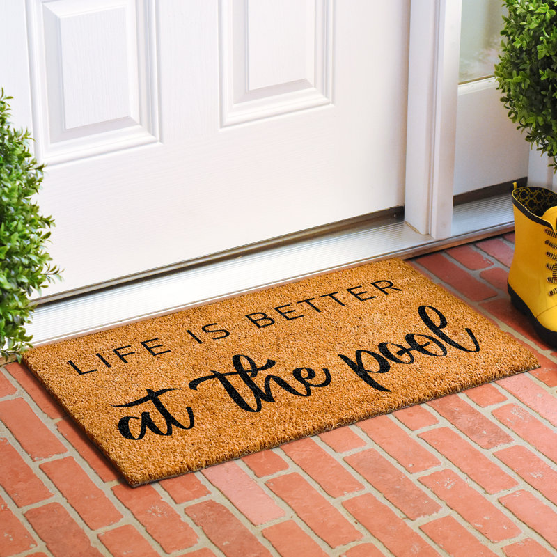 Dzoba Non-Slip Outdoor Doormat, 24" W x 36" L