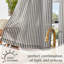 Linen Rod Pocket  Light Filtering Striped Kitchen Cafe Curtains Curtains-1333002775-1333002776