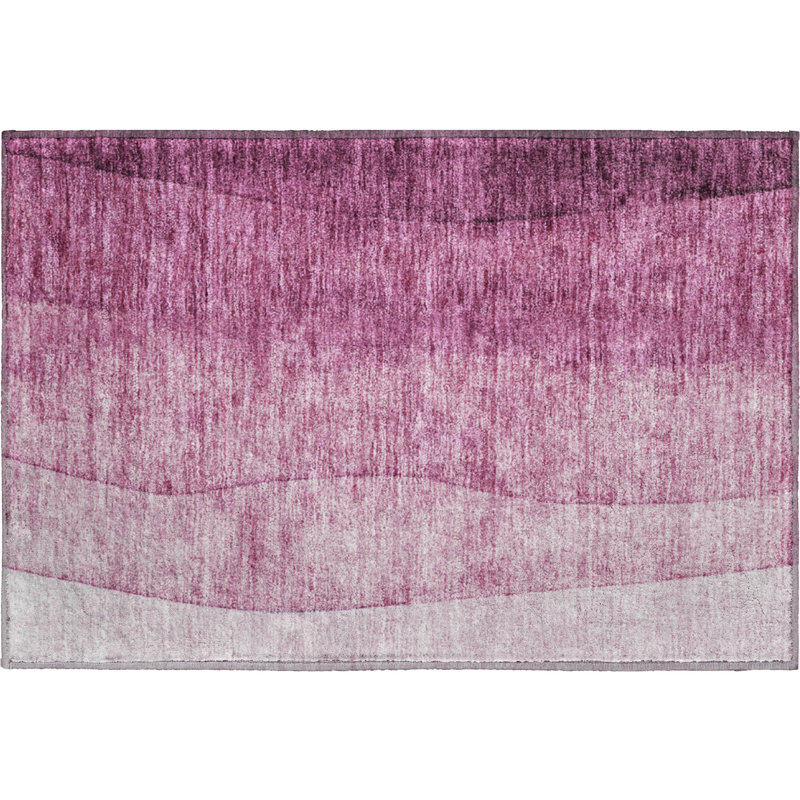 Premium Machine Washable Cerrito Merlot Rug, Rectangle 1'8" x 2'6"