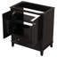 Meuble-lavabo 30 po sans lavabo, base seulement, armoire de salle de bain multifonctionnelle avec portes et tiroir