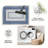 Blue & Grey carpet-easy to clean, machine-washable, soft and comfortable; suitable for door mats, kitchens, living rooms, bedrooms, corridors, and laundry areas. Easy to clean, durable carpet for home decoration.-1458538304