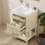 Meuble-lavabo de 20 po avec lavabo en céramique-131246836