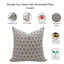 Coussin décoratif en lin à motif de blocs de chambre à coucher Fabin Boho avec fermeture à glissière - 26 x 26-1511170428-1511170421-1508941284