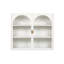 Armoire murale 2 portes en verre, armoire murale, armoire de rangement pour salle de bain, armoire murale-91061699
