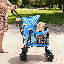 Poussette pour chien avec poussette réglable-101824083