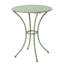 Ensemble bistro extérieur 3 pièces en métal, fini fer, couleur eau, dimensions : 75 cm x 61 cm x 61 cm, poids : 15,5 kg.