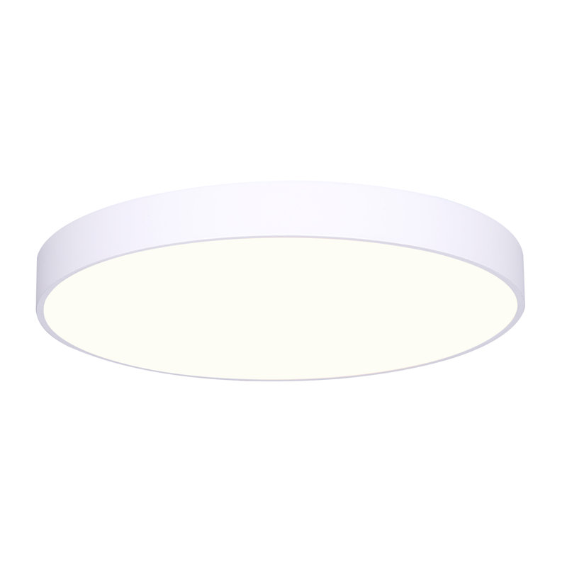 Plafonnier encastré simple à 1 lumière Caraban, Blanc, H 0,77 po x l 6,7 po x P 6,7 po