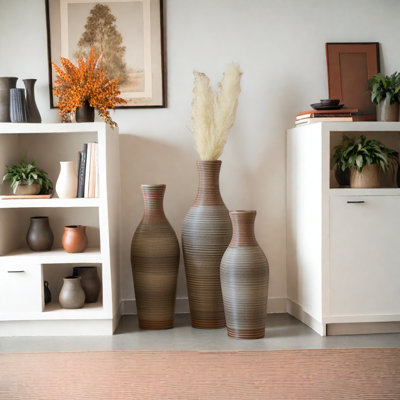 Ensemble de 3 vases de sol en PVC Classic And Neat
