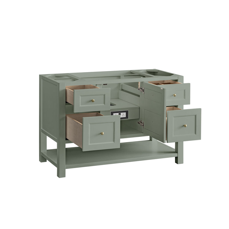 Breckenridge 48'' W Single Bathroom Vanity Base, Smokey Celadon
