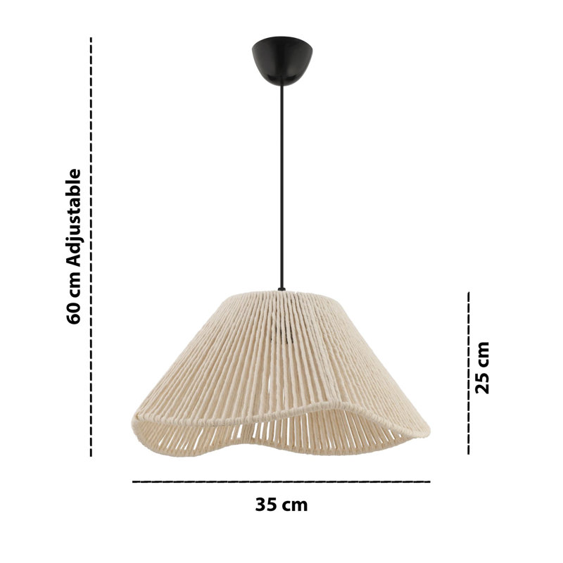 Chandelier, Ecru, Black