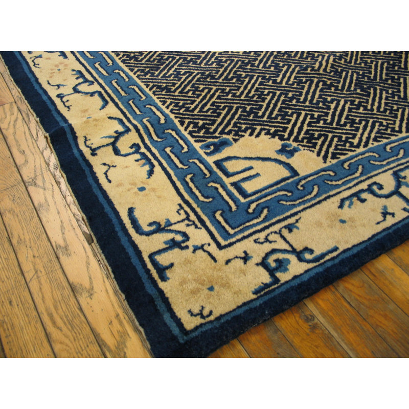 Antique Peking Chinese Ivory 1900s Rug