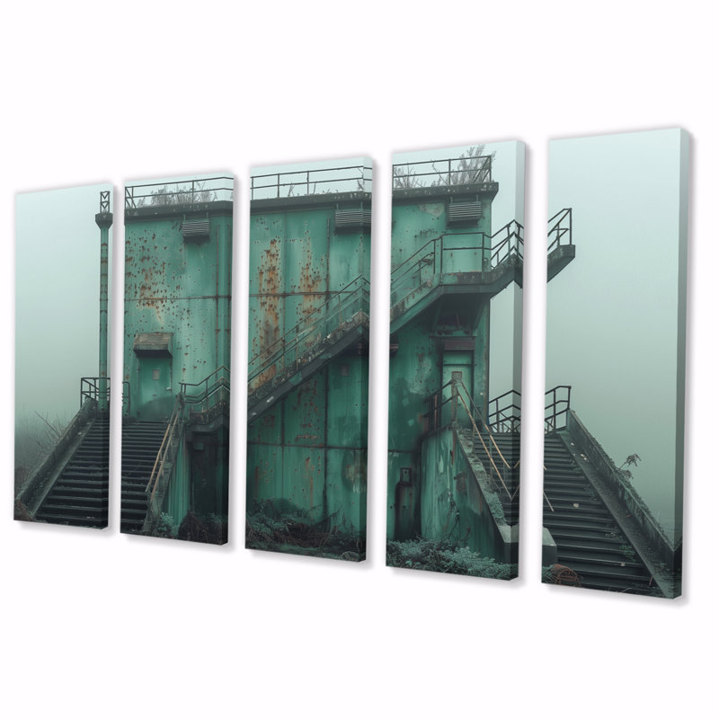 «Monocrhome», ensemble de reproductions d'art mural gris et vert, H 28 po x l 60 po
