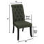 Chaise d'appoint rembourrée capitonnée Karekin-254223156