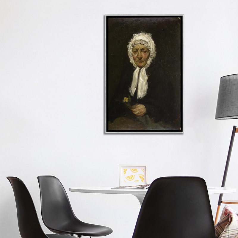 La Mère Gérard, reproduction d'art sur toile encadrée, 40 po x 26 po, Toile avec cadre, Argent