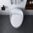 1-Piece 1.28 GPF Single Flush Egg Shape Toilet In Glossy White