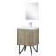 Meuble-lavabo rustique en marbre de culture, robinet inclus, miroir et surface à gratter de 20 po Meuble-lavabo, comptoir en marbre, 18 po avec résistance aux rayures-787620751