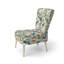 Chaise d'appoint rembourrée Sandy Beige et bleu Hydrangea Tranquility IV