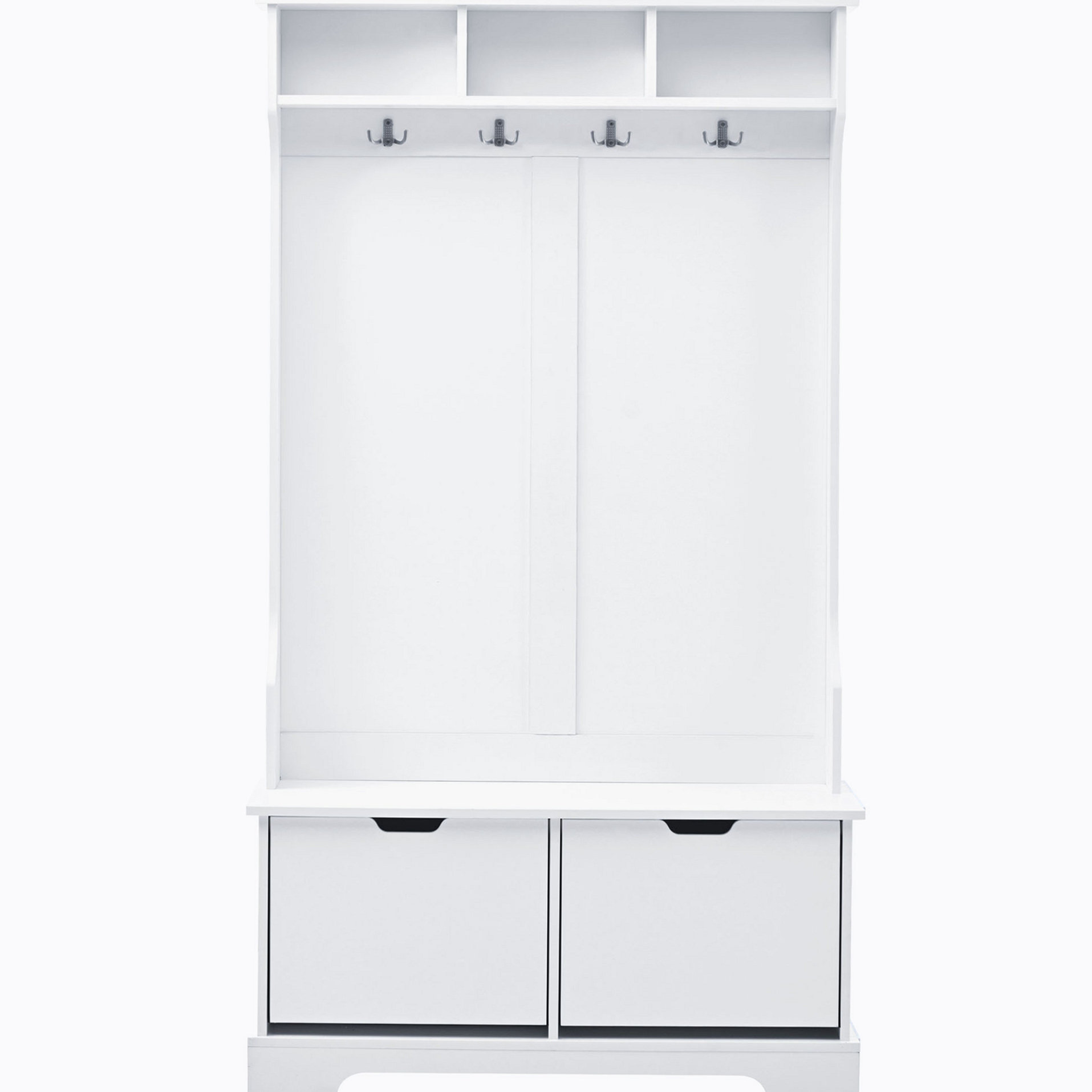 Red Barrel Studio Hegg Hall Tree 39.3'' Wide with Bench and Shoe