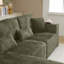 Canapé modulaire de 109 po, canapé modulaire Cloud avec assise profonde, canapé modulaire en L moderne avec méridienne, fauteuils rembourrés pour la chambre à coucher du salon, sans assemblage, (GRIS)-1228439924