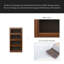 Bibliothèque contemporaine à portes fermées avec porte en verre et armoire de rangement pour plancher et plafond
