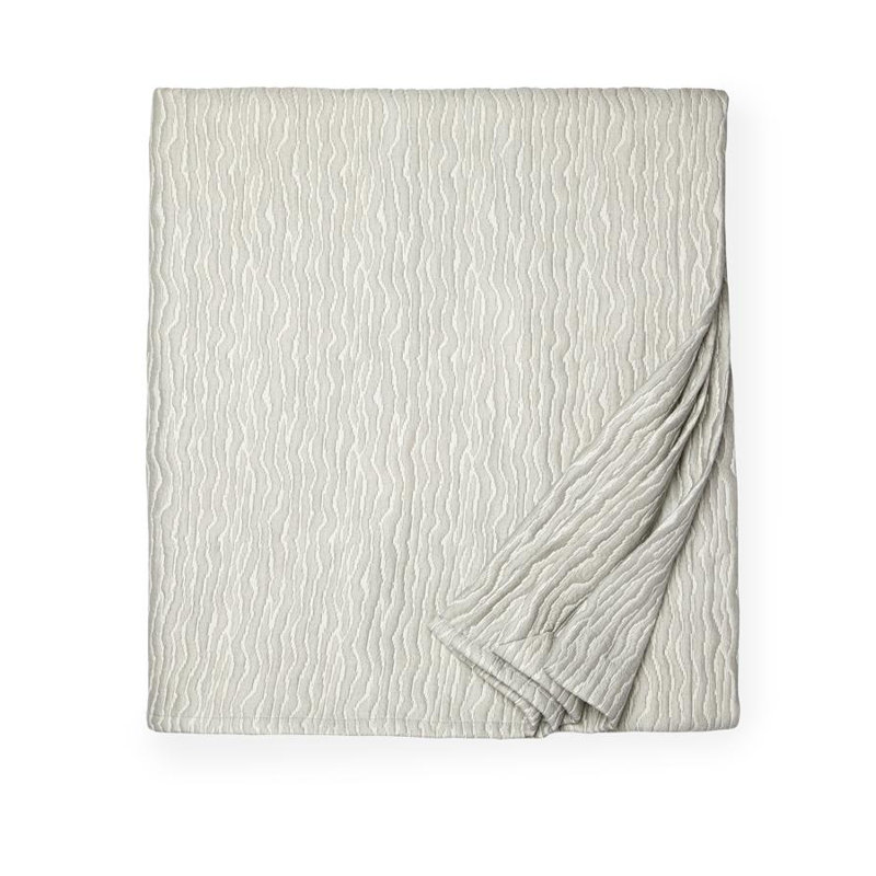 Ondate Coverlet, King Coverlet, Bluefin