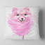 Chien aquarelle rose - coussin imprimé animal-30745881-30745885