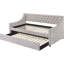 Lit de jour rembourré Elanah avec lit gigogne Botton-150291022-150291016