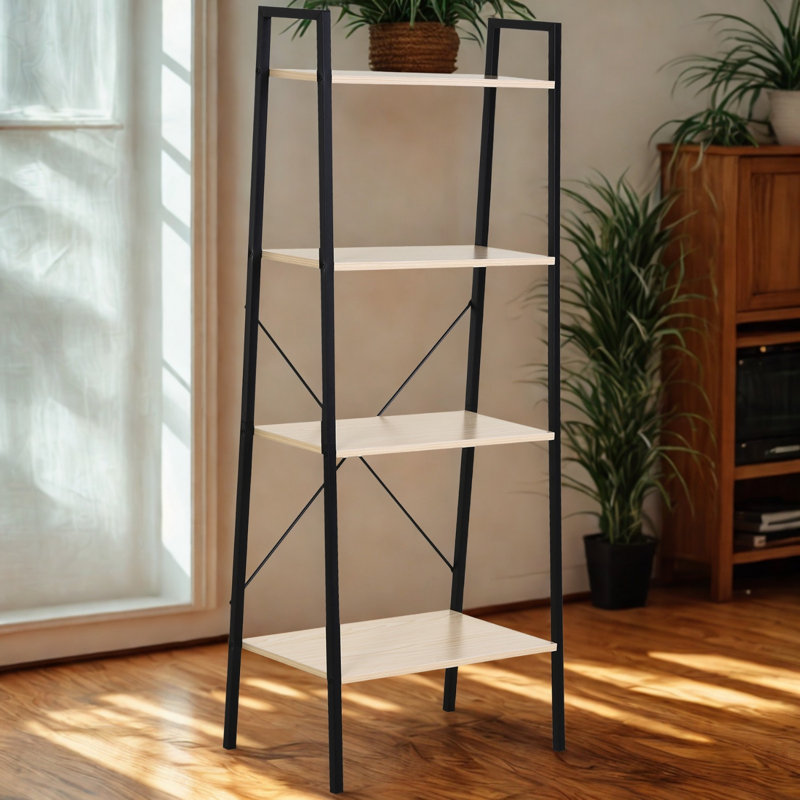Anaysha 145 cm H x 60 cm W Bookcase, Beige