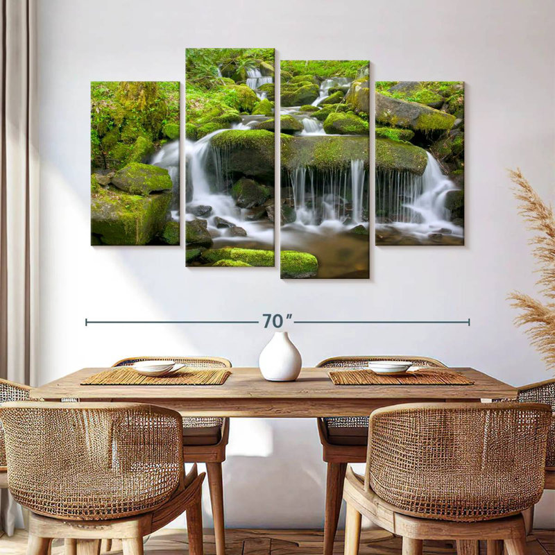 Alvord Mossy Stream Waterfall, 42" H x 68" W