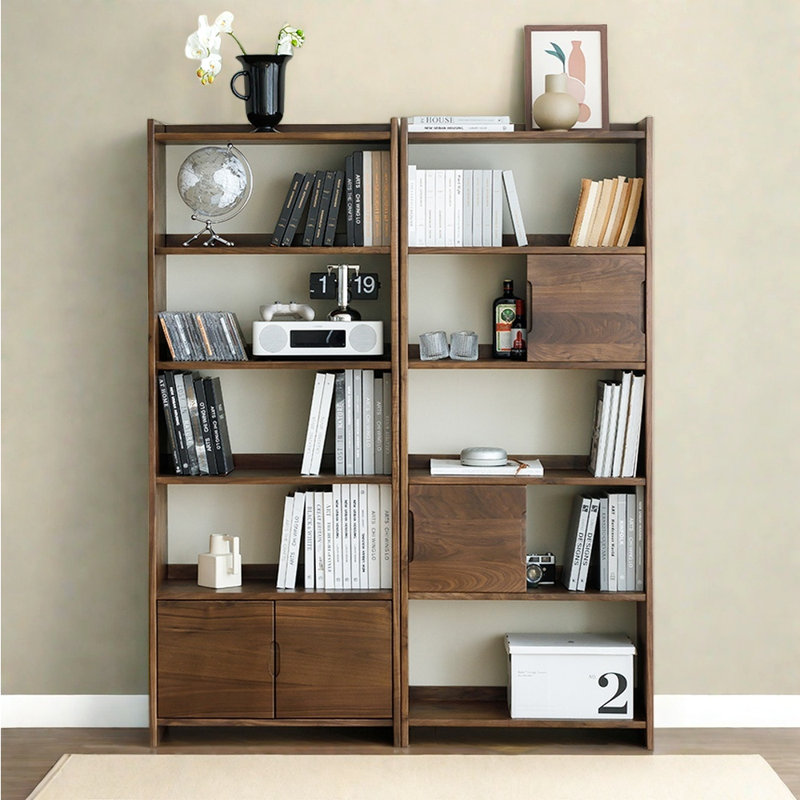 Solid wood household bookcase