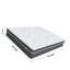 Matelas hybride à ressorts ensachés 12 po / 14 po en mousse viscoélastique gélifiée - Tissu tricoté respirant, soutien amélioré avec ressorts ensachés individuels, soulagement de la pression et isolement du mouvement, plusieurs tailles