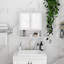 Armoire de rangement de salle de bain peu encombrante, miroirs en MDF, design blanc moderne pour la maison
