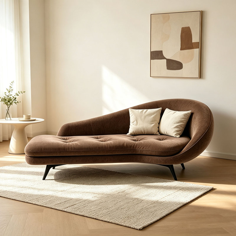 Chaise longue décontractée créative, Right Hand Facing