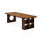Nut-brown Rectangular Solid Wood Executive Desk-1569601119